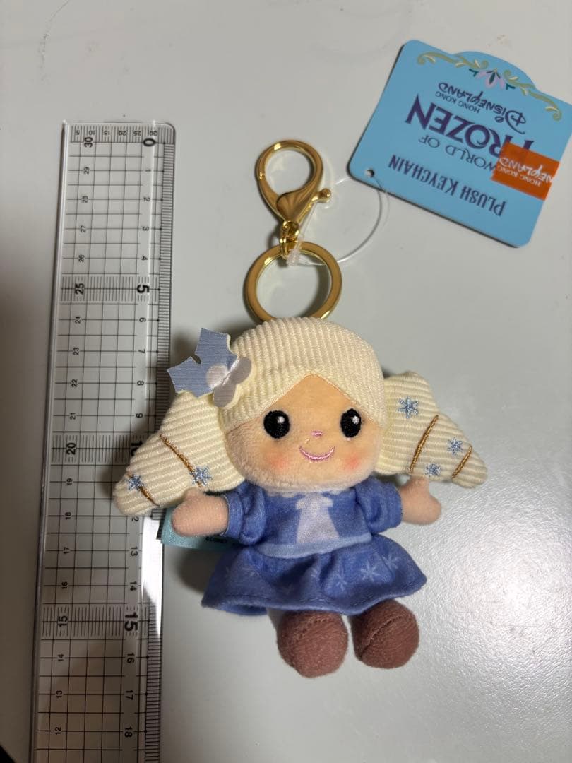 香港ディズニー アナ エルサ ぬいぐるみキーチェーン アナ雪 クリスマス
