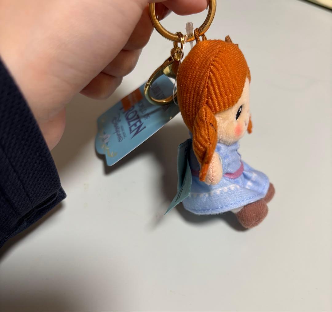 香港ディズニー アナ エルサ ぬいぐるみキーチェーン アナ雪 クリスマス