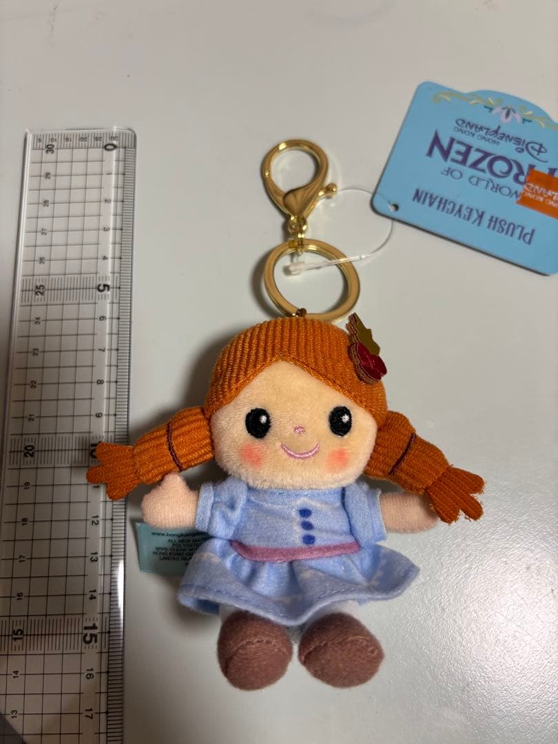 香港ディズニー アナ エルサ ぬいぐるみキーチェーン アナ雪 クリスマス