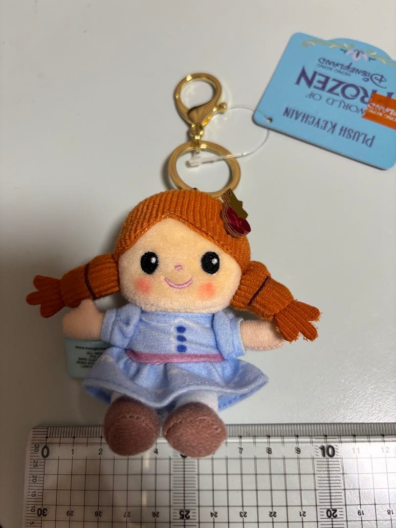 香港ディズニー アナ エルサ ぬいぐるみキーチェーン アナ雪 クリスマス
