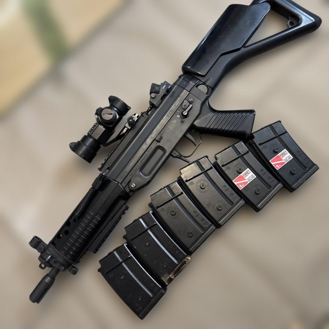 電動ガン SIG552 シールズ 1Jカスタム ドットサイト220連マ