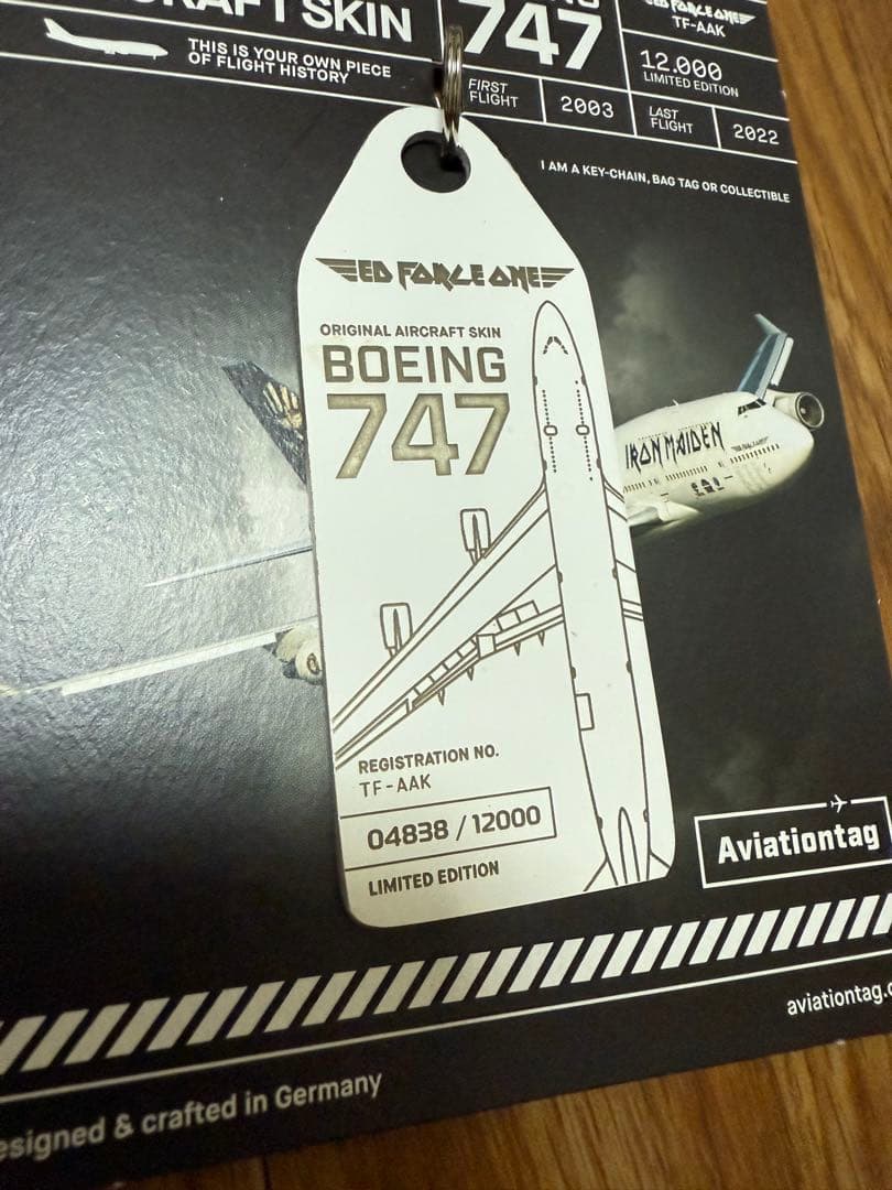 「Ed Force One」 Aviationtag IRON MAIDEN