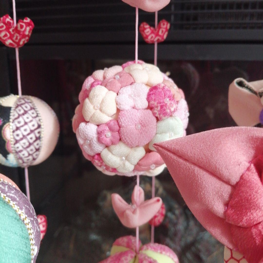 吊るし雛　吊るし飾り　ちりめん細工　ひな祭り　ハンドメイド