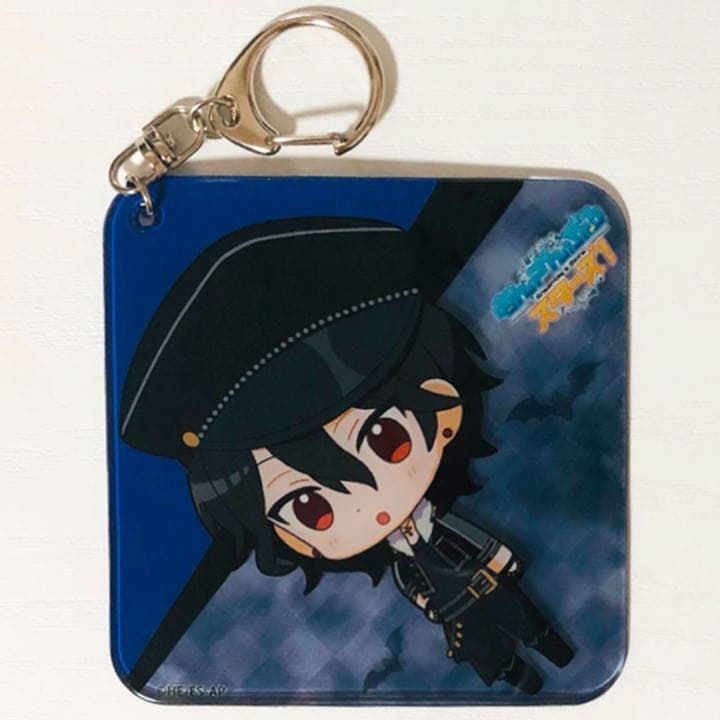 新品★あんスタ★カラ鉄★UNDEAD【朔間零】ふにふにコースター型ストラップ