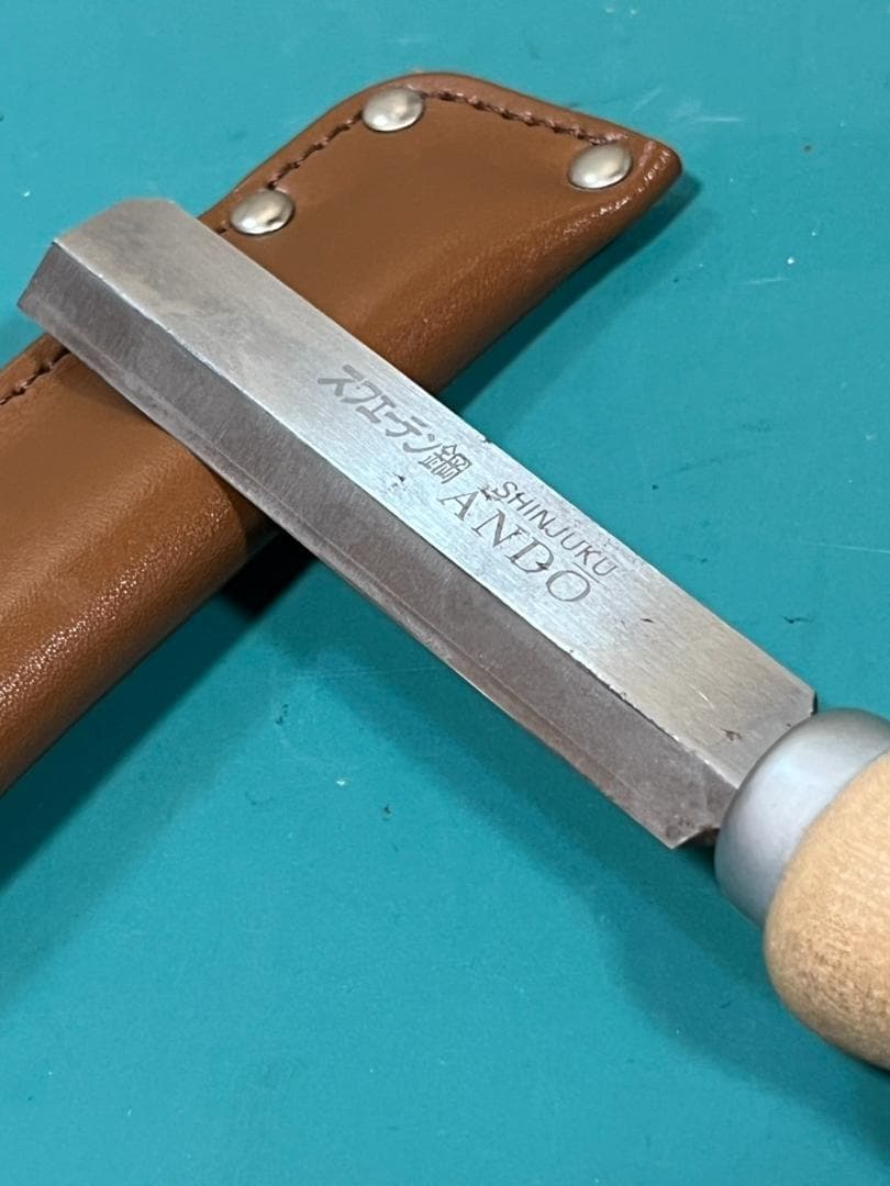 スウェーデン鋼 アンドウ リードナイフ 専用ケース付き