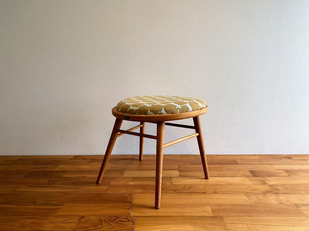 1968s 希少 秋田木工 No.68 スツールカスタム 張替済