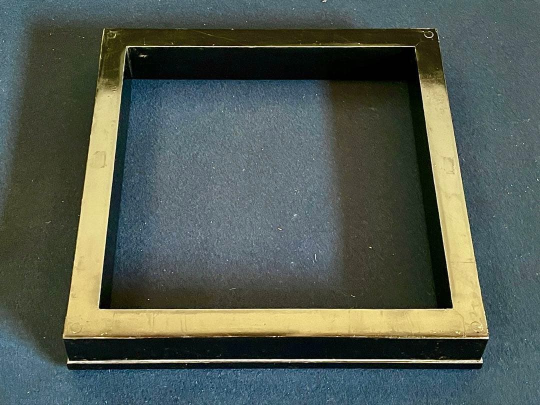 【美品】「母」 青海波 蒔絵 村田 宗覚 炉縁 共箱 茶道具 (1126あ②)