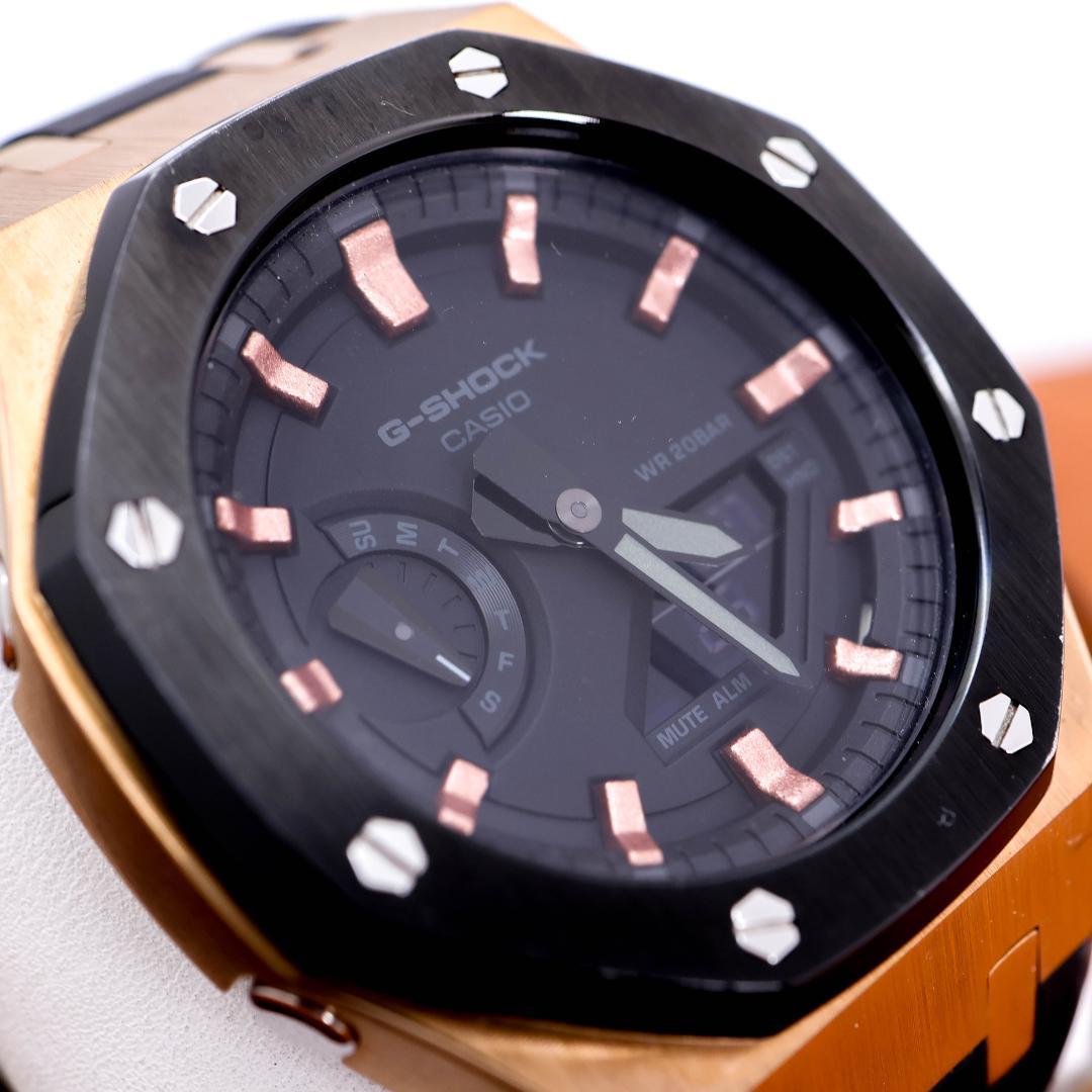 稼働 G-SHOCK 腕時計 GA-2100 アナデジ メンズ 八角形