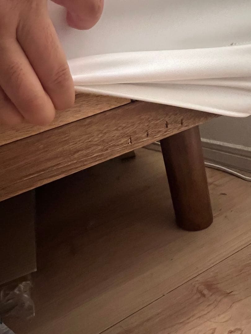 無印良品　脚付きマットレス セミダブル　木製脚付き