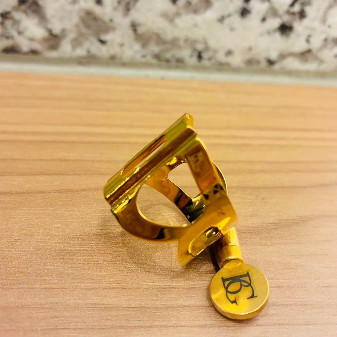 【美品】BG ソプラノサックス リガチャー L51 ゴールドプレート仕上げ