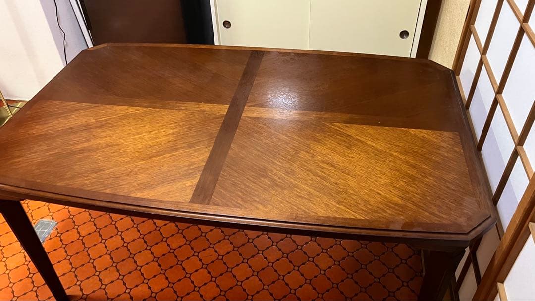 マルニ木工　地中海　ダイニングテーブル　幅137×奥87×高68cm 送料込