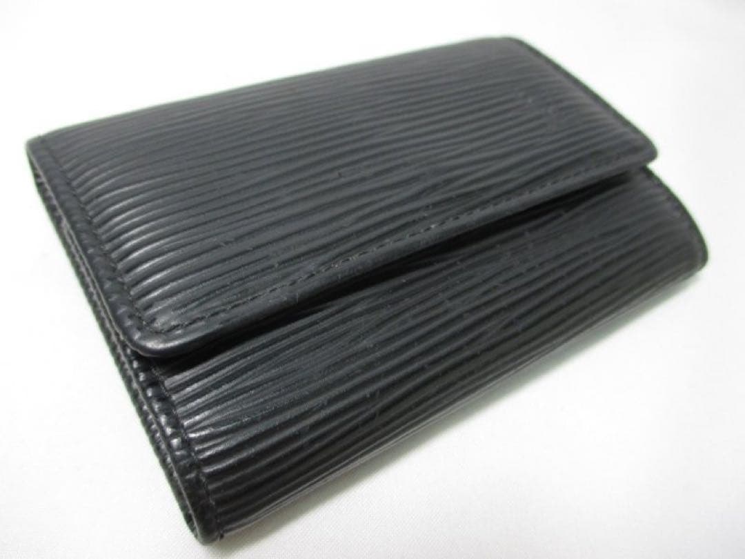 美品 ルイヴィトン エピ 黒 ６連キーケース ブラック キーケース 中古本物