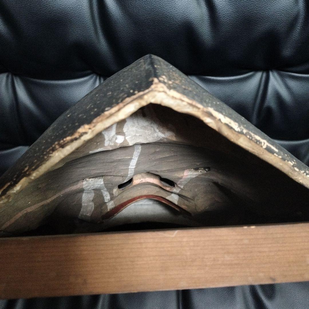 大正時代 特大 大黒様 恵比寿様 陶器製 お面 骨董 縁起物 寺院