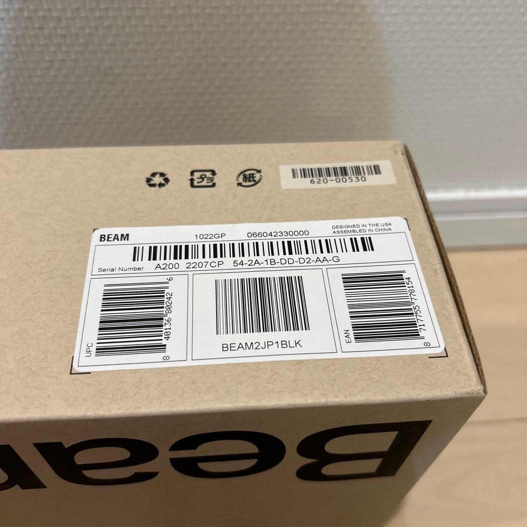 新品未使用メーカー保証付SONOSスマートサウンドバーBEAM2JP1BLK