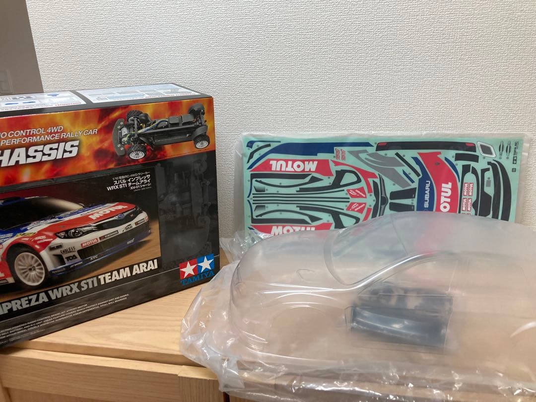 タミヤ　インプレッサボディWRX STI チームアライ XV-01シャーシ用