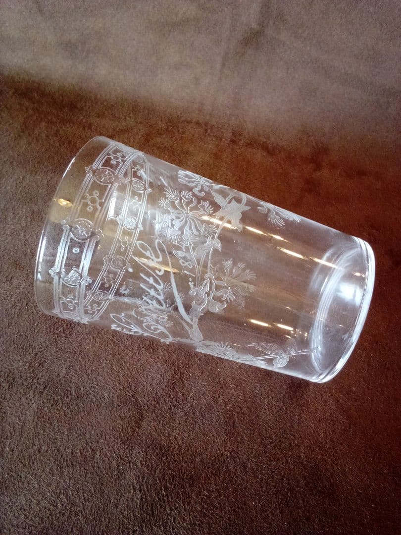 フランス オ—ルド タンブラーグラス ２客 (ペア )