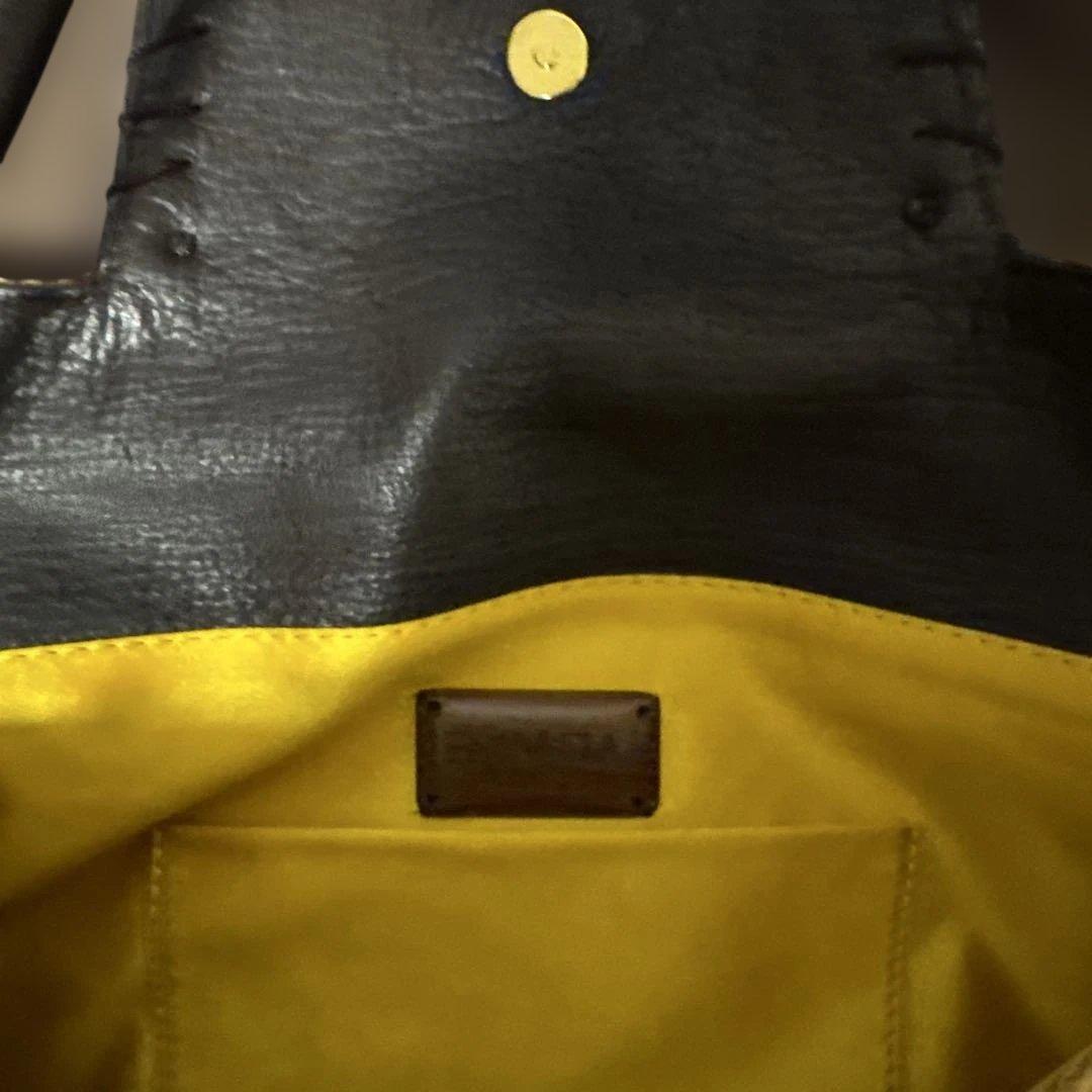 ショップガール　ESCADA イエローストローショルダーバッグ