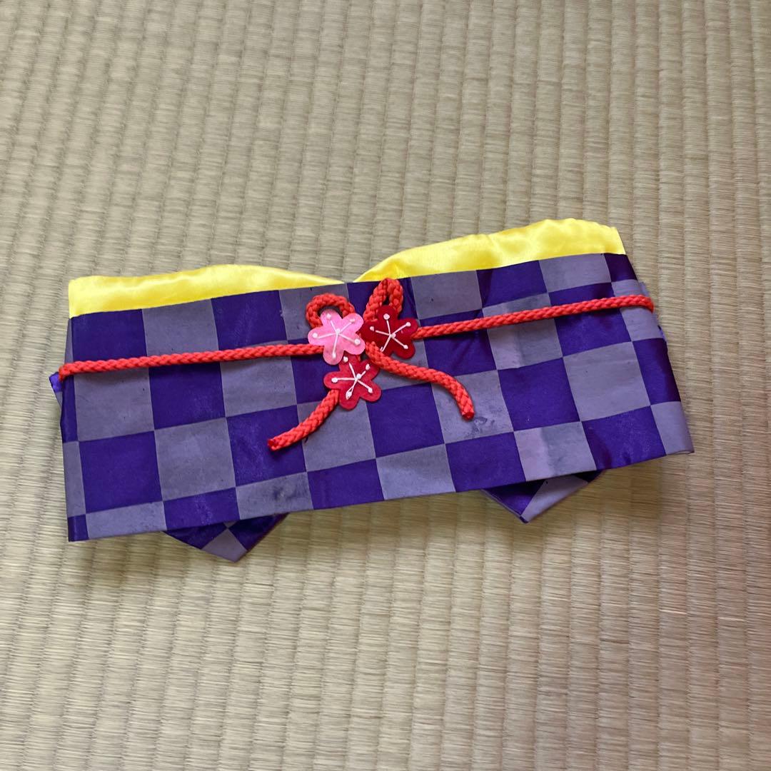 不二家 店頭用ペコちゃん 専用衣装 お正月用の晴れ着 華やかな着物衣装