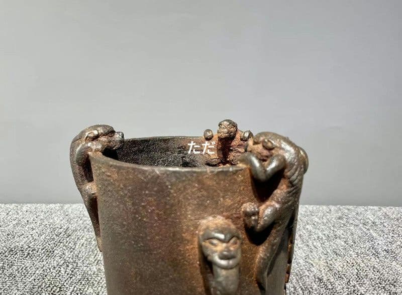 鉄器 獣頭炭ストーブ 茶釜を煮る 茶道具 装飾品 工芸品 置物