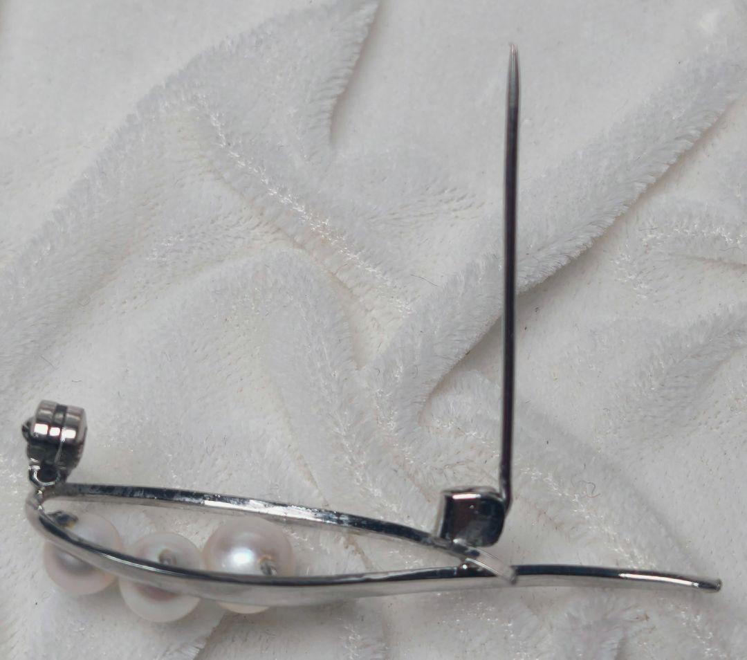 【美品 最高級!!】ミキモト ブローチ パール フォーマル 3珠 皇室御用達