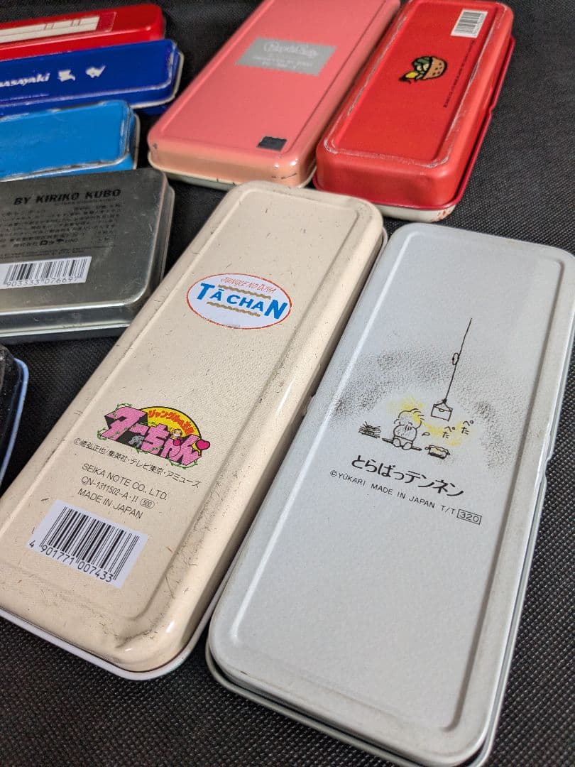 昭和レトロ 缶 ペンケース まとめ売り キャラクター 聖闘士星矢