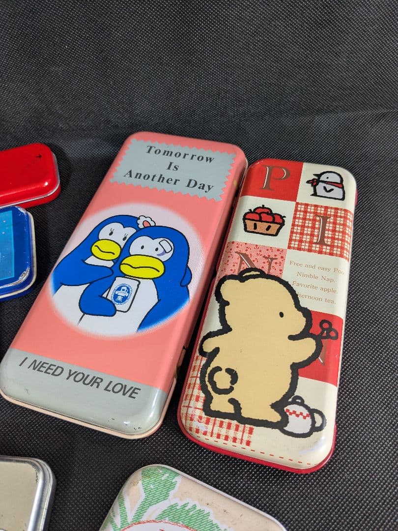 昭和レトロ 缶 ペンケース まとめ売り キャラクター 聖闘士星矢