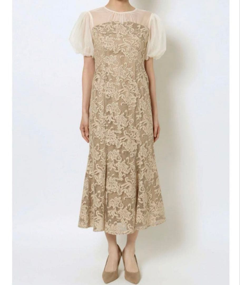 LAGUNAMOON ラグナムーン ドレス　フラワージャガードレースワンピース