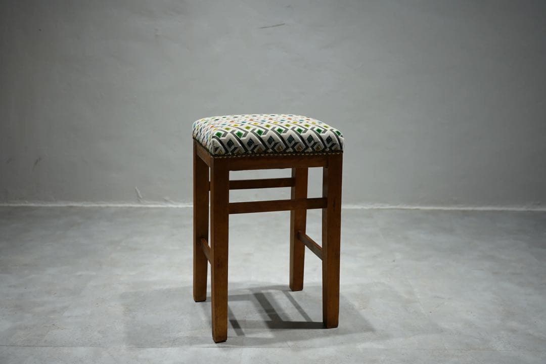 木製スツール　昭和　ビンテージ　ジャパンアンティーク　チェア　レトロ