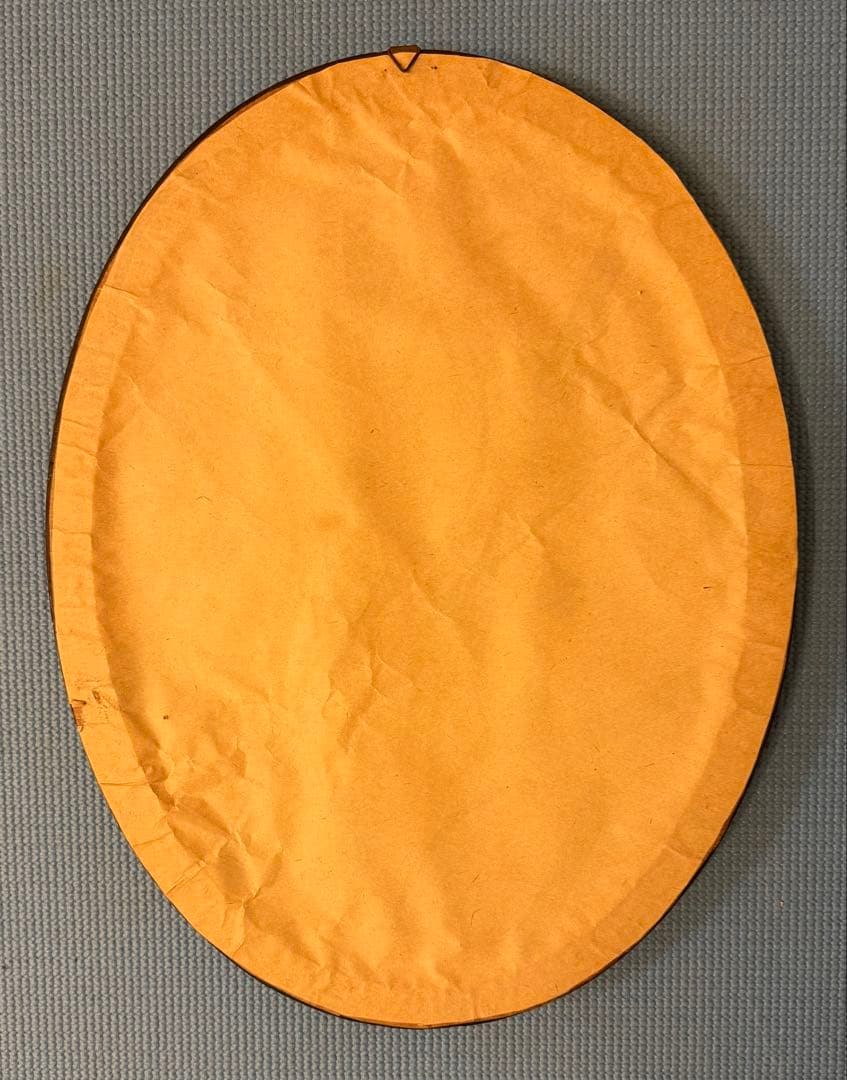 木版画 女性の肖像 フレーム付き