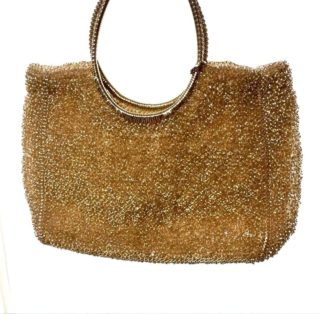 美品♡アンテプリマ♡ワイヤーバッグゴールド