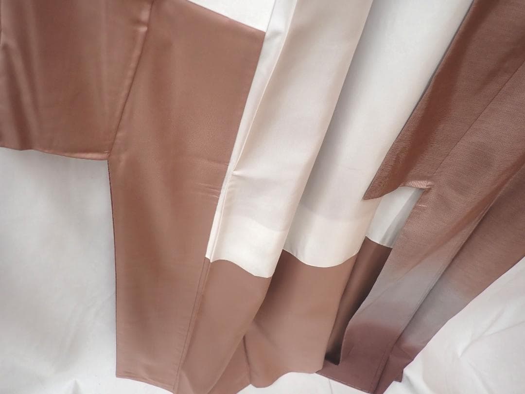 未使用 逸品 正絹 本場大島紬 9キ泥絣織訪問着 身丈156cm 鴇浅葱 証紙付