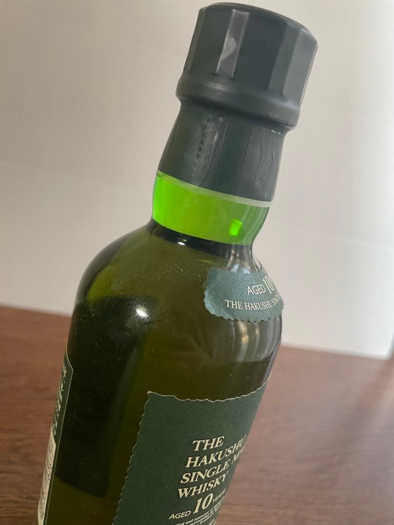 新品未開封！グリーンラベル白州10年シングルモルトウイスキー180mlサントリー