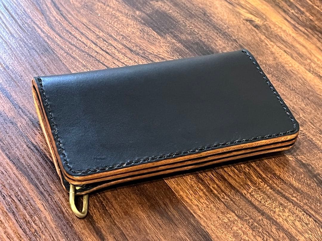 トラッカーウォレット　茶芯　栃木レザー 001