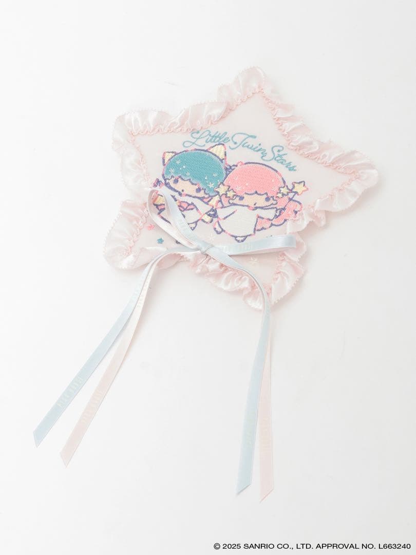 Little Twin Stars×PINK HOUSE 星形ワッペンブローチ