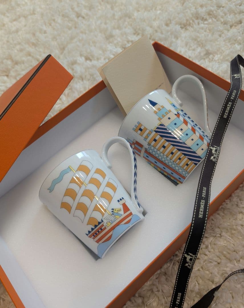 エルメス　ペア　マグカップ　エポペ　新品未使用品