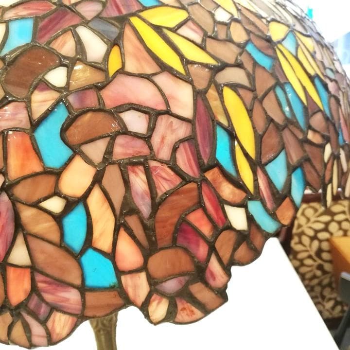 新春初売りセール◇自社配or引取限定◇アンティークステンドランプ　ブロンズベース