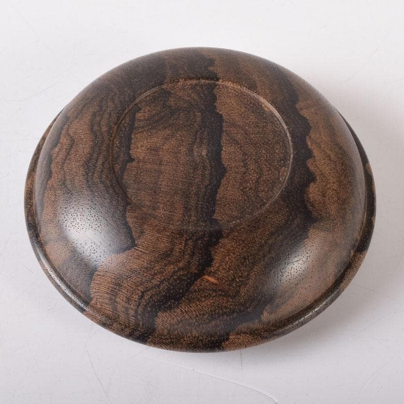 茶道具　黒柿　香合　共布　共箱　V　7633