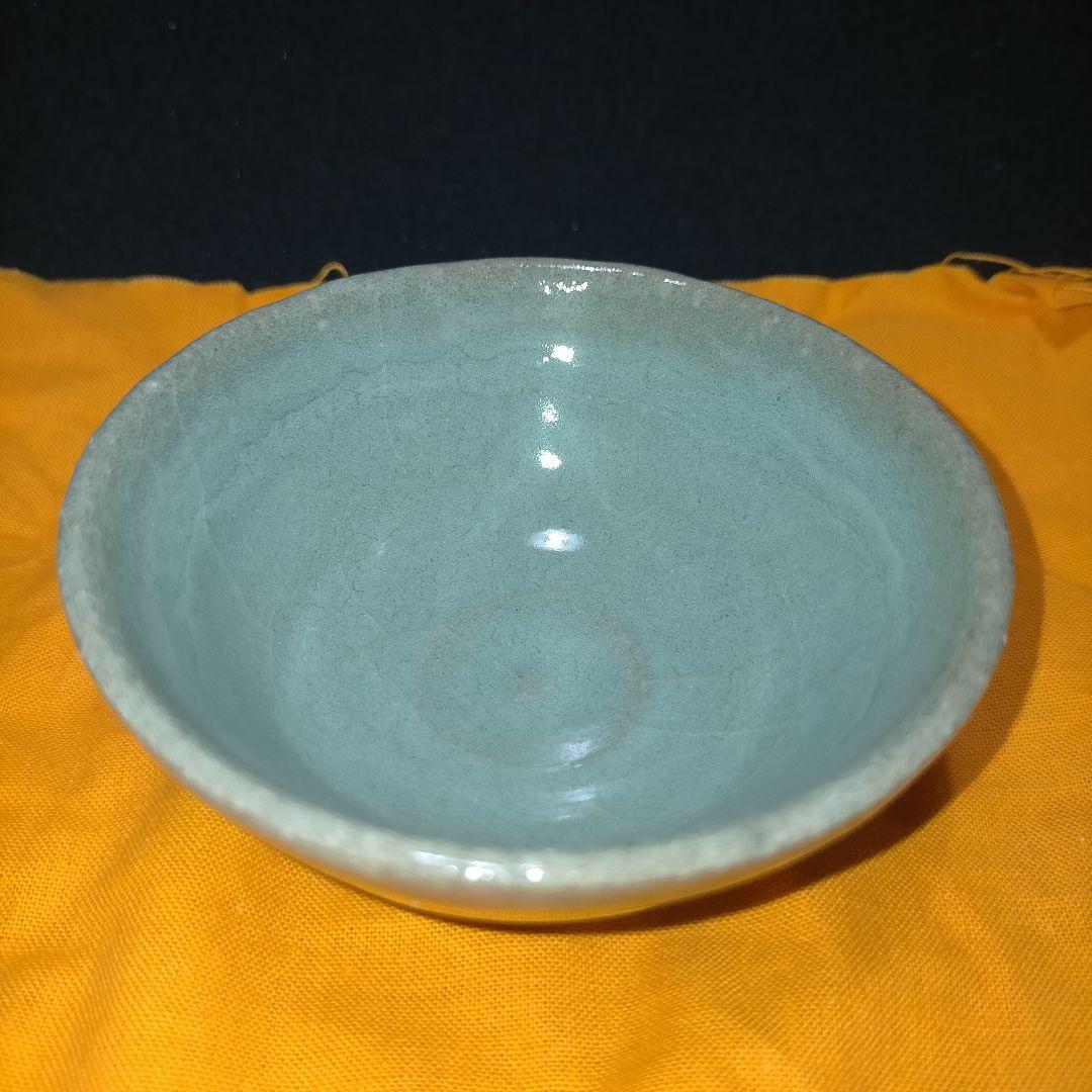 宮下善爾 淡青瓷 ぐい呑 盃 京都 1981年 木箱 作家物 ぐい呑み 概歴