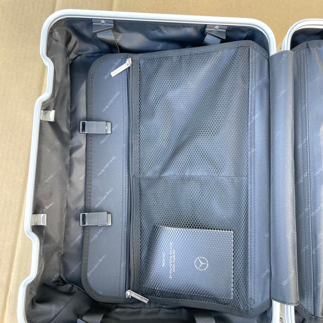 メルセデスベンツ オリジナル アルミ スーツケース TSAロック 四輪 シルバー