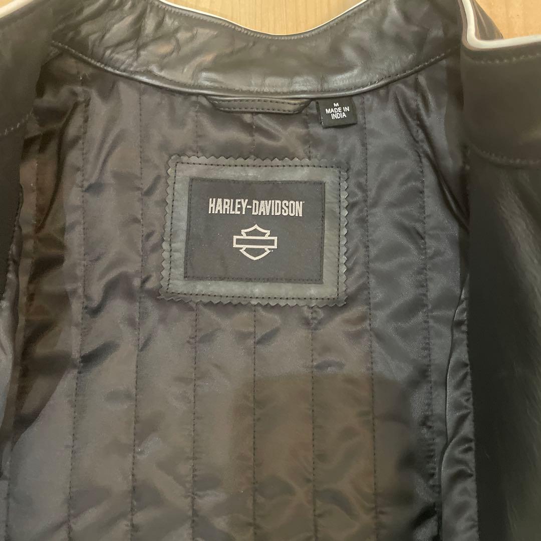 【新品未使用】ハーレーダビッドソン　レザージャケット　レーシング　本革　ブラック