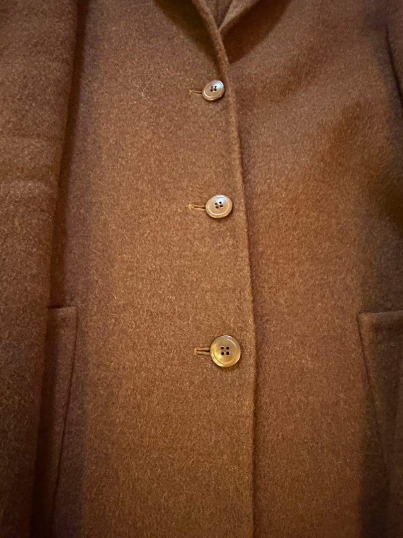 MaxMara ブラウン チェスターコート