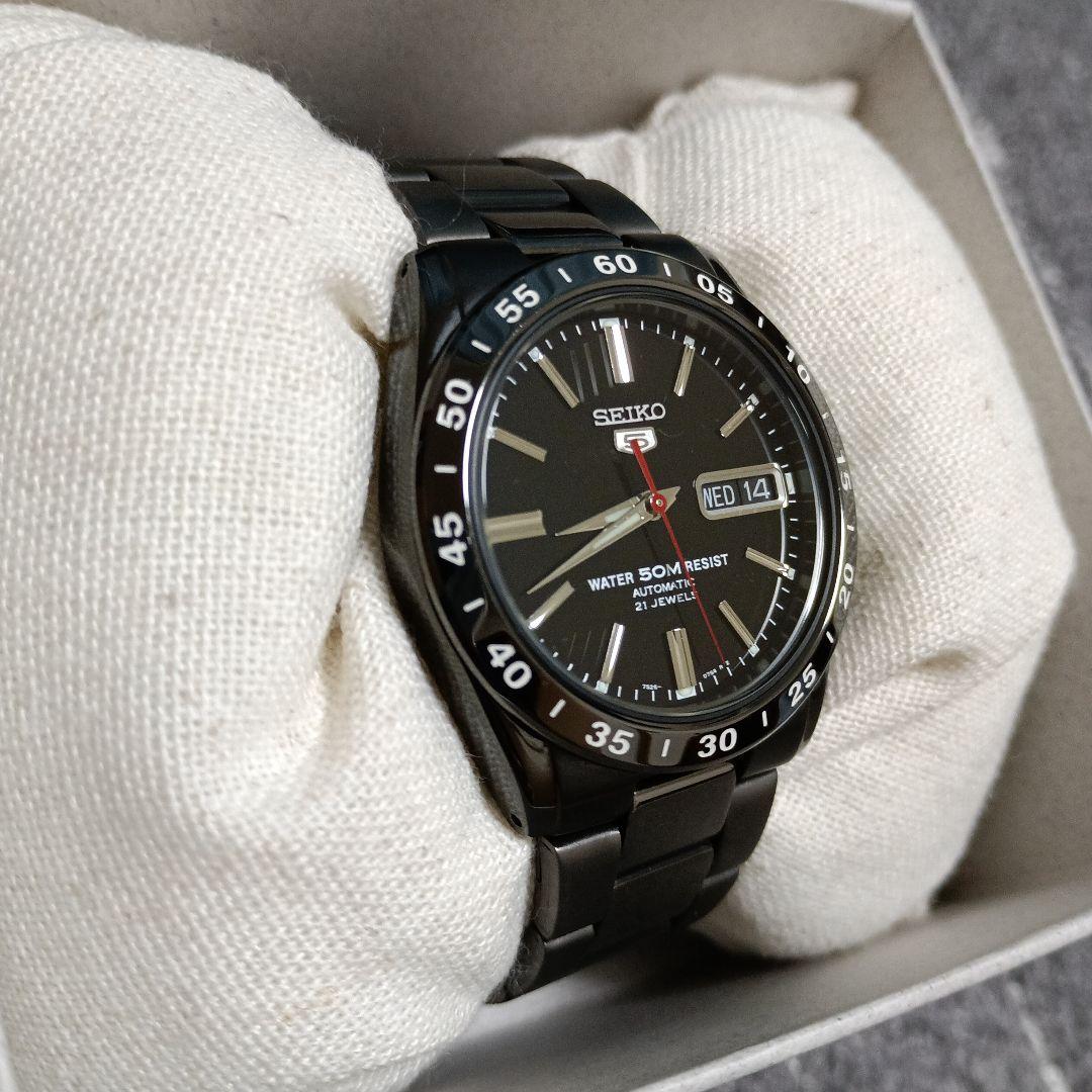 SEIKO5 自動巻き 海外モデル 7S26 SNKE03KC 黒い稲妻