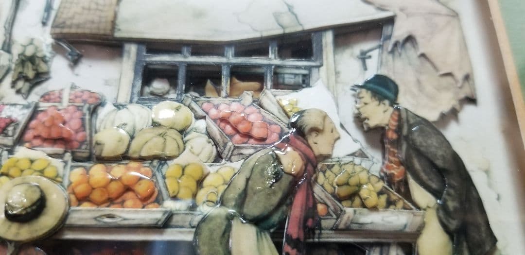 JohnEllam3Dデコパージュ(帽子を持った少女)