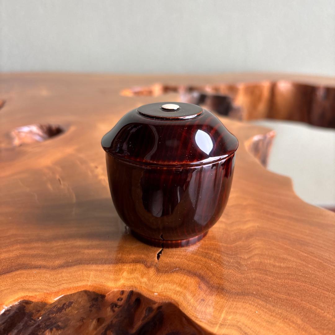 不見斎好写 松の木香合 中村湖彩造 茶道具 共箱