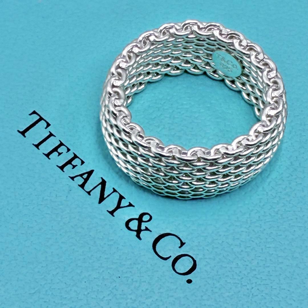 【大きいサイズ】ティファニー 18号 サマセットリング シルバー 指輪 美品