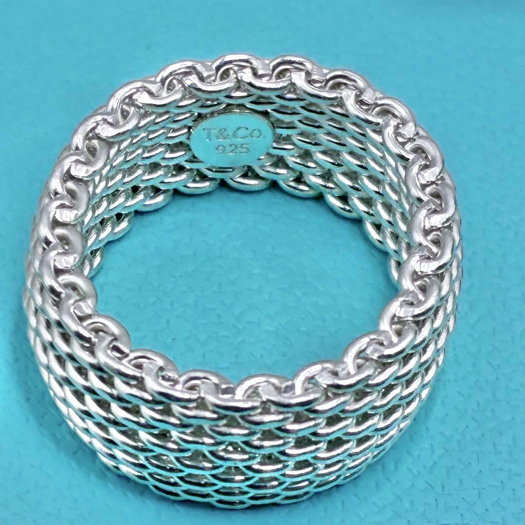 【大きいサイズ】ティファニー 18号 サマセットリング シルバー 指輪 美品