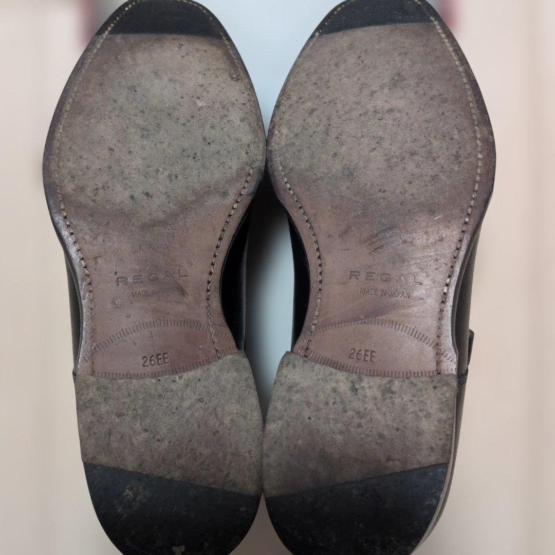 REGAL黒 ダブルモンクストラップ レザーシューズ