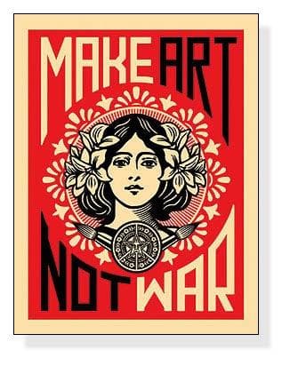 額装品/Art Not War 2005年/ポスター obey