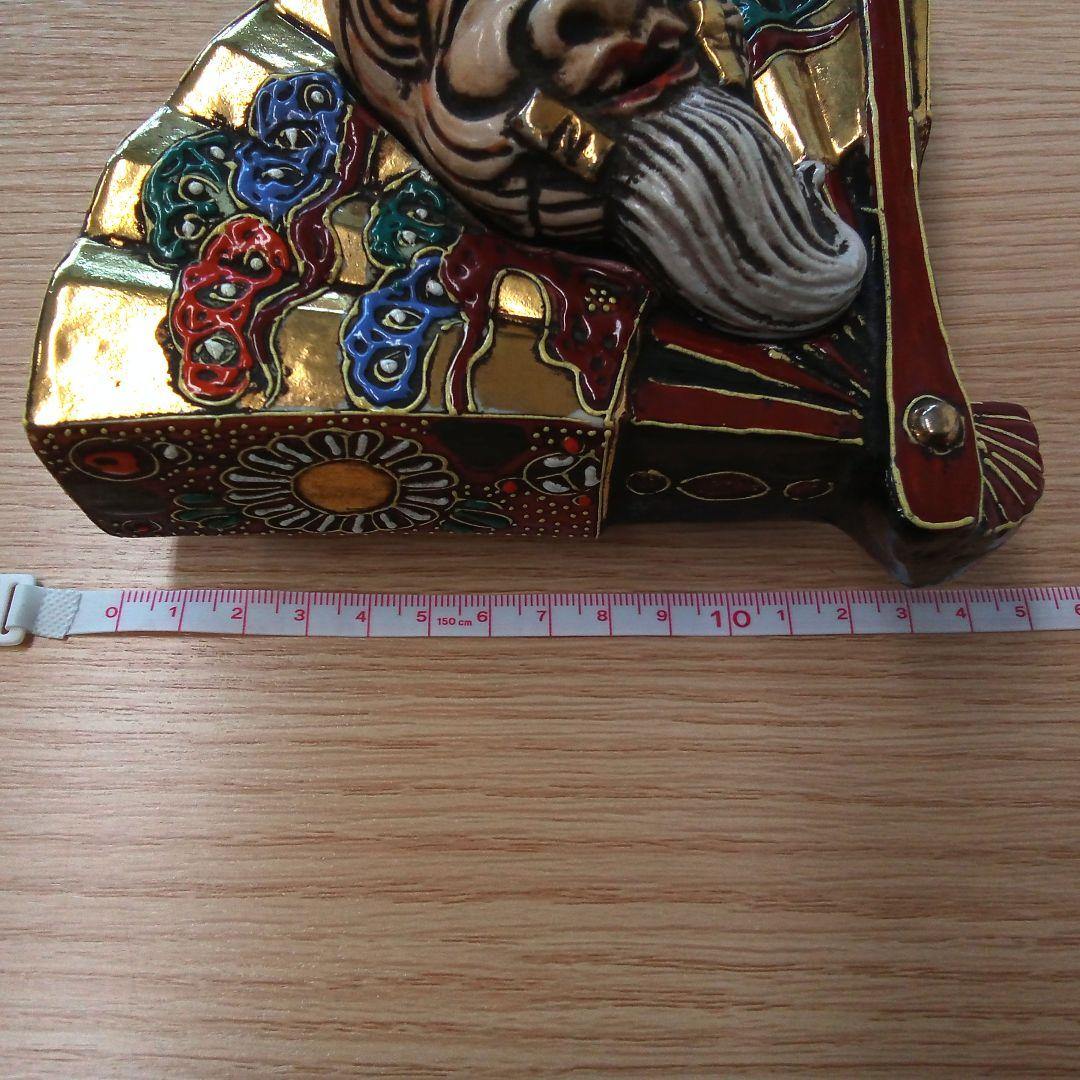 九谷焼　色絵扇面・扇型　香炉　たたみ付き