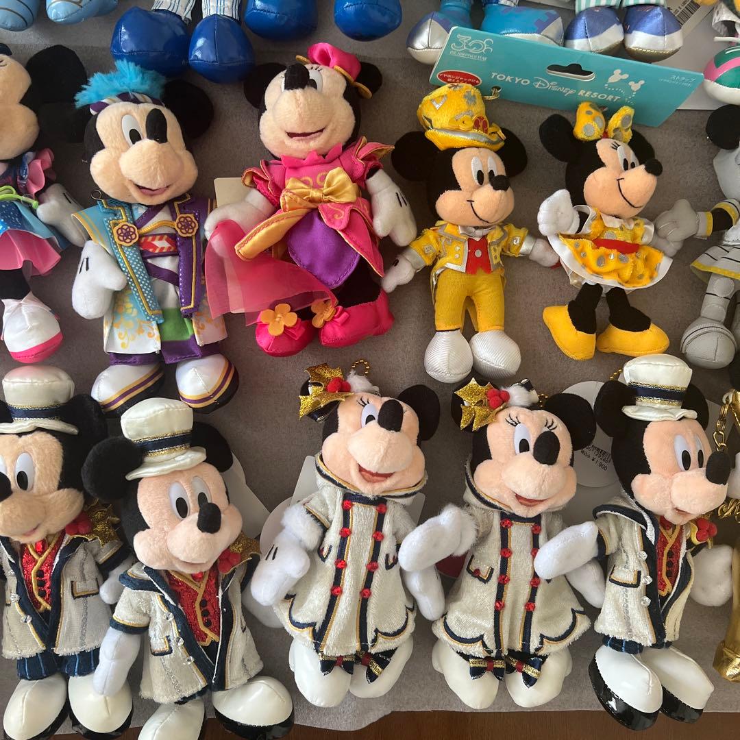 ディズニーリゾート　ミッキー　ミニー　ぬいぐるみバッジ